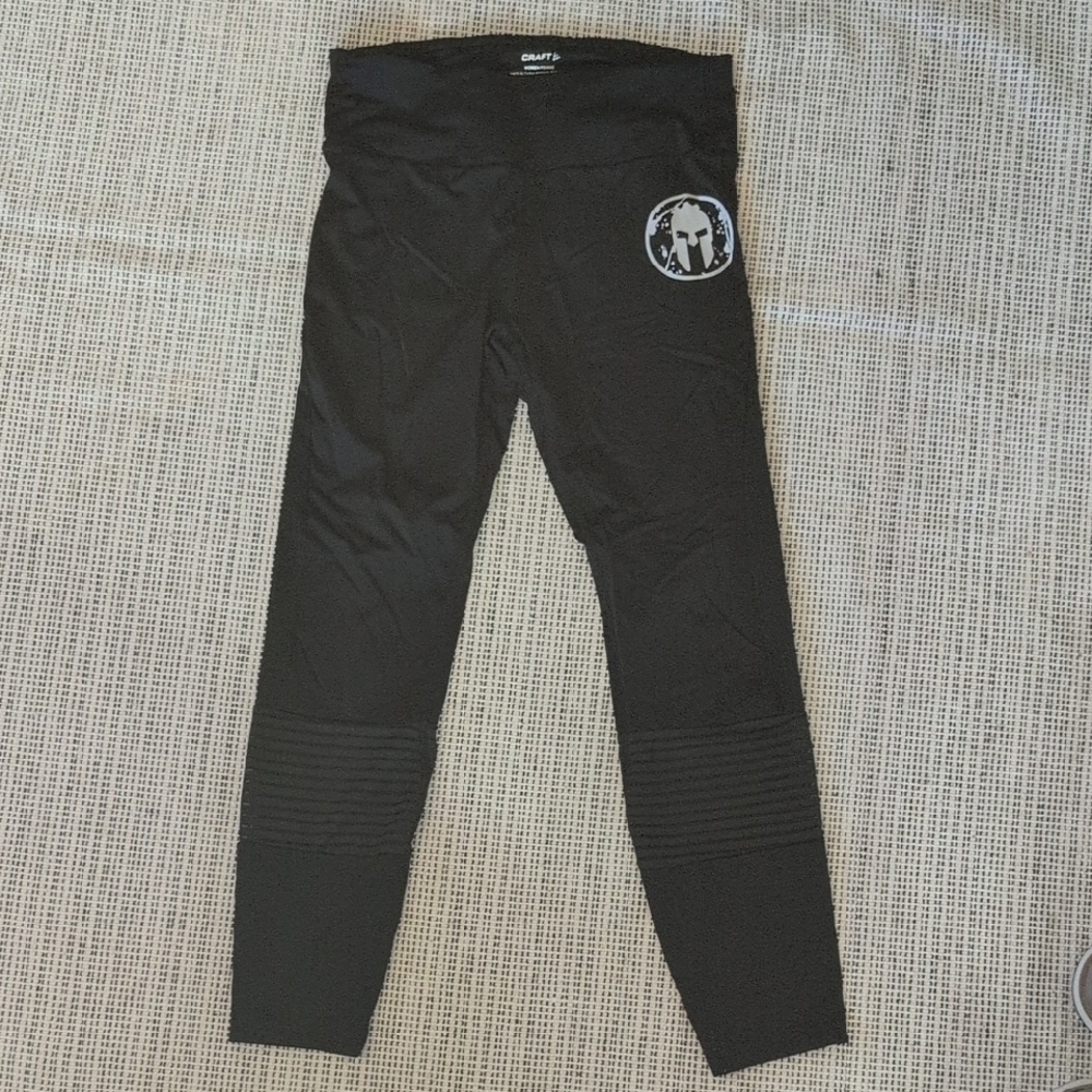 Craft Black Kids Leggings with Logo